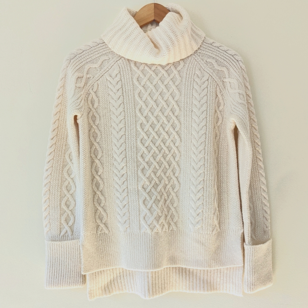 Madewell Cable Knit Turtleneck